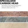 imageBOSCH NS2000 4Piece Carbide Tipped Natural Stone Tile Bits Assorted Set for Drilling Natural Stone Granite Slate Ceramic and Glass Tiles Easy Application with No Water Required316 Bit