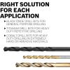 imageBOSCH TI14 14Piece Assorted Set Titanium Nitride Coated Metal Drill Bits with Included Case with ThreeFlat Shank for Applications in HeavyGauge Carbon Steels Light Gauge Metal Hardwood764 Diameter