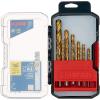 imageBOSCH TI14 14Piece Assorted Set Titanium Nitride Coated Metal Drill Bits with Included Case with ThreeFlat Shank for Applications in HeavyGauge Carbon Steels Light Gauge Metal HardwoodAssorted