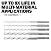 imageBosch MP02 532 In x 4 In x 6 In Daredevil Multipurpose Drill Bit5 PIECE SET