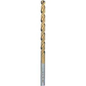 imageBOSCH TI14 14Piece Assorted Set Titanium Nitride Coated Metal Drill Bits with Included Case with ThreeFlat Shank for Applications in HeavyGauge Carbon Steels Light Gauge Metal Hardwood316 Diameter