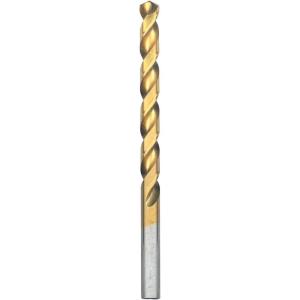 imageBOSCH TI14 14Piece Assorted Set Titanium Nitride Coated Metal Drill Bits with Included Case with ThreeFlat Shank for Applications in HeavyGauge Carbon Steels Light Gauge Metal Hardwood1964 Diameter