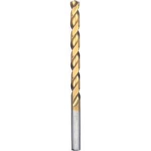 imageBOSCH TI14 14Piece Assorted Set Titanium Nitride Coated Metal Drill Bits with Included Case with ThreeFlat Shank for Applications in HeavyGauge Carbon Steels Light Gauge Metal Hardwood932 Diameter