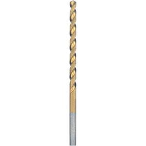 imageBOSCH TI14 14Piece Assorted Set Titanium Nitride Coated Metal Drill Bits with Included Case with ThreeFlat Shank for Applications in HeavyGauge Carbon Steels Light Gauge Metal Hardwood532 Diameter