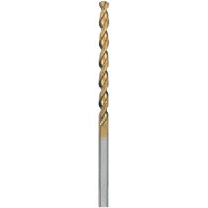 imageBOSCH TI14 14Piece Assorted Set Titanium Nitride Coated Metal Drill Bits with Included Case with ThreeFlat Shank for Applications in HeavyGauge Carbon Steels Light Gauge Metal Hardwood964 Diameter