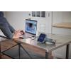 imageBOSCH GIC423C Professional Borescope Inspection Camera with Adjustable LED Light 5ft Removable Endoscope Camera Up Indicating Arrow Includes 12V Rechargeable Battery Carrying Case Attachments5 Screen 11 ft Camera w Video