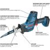 imageBOSCH GSA18V083B 18V Cordless Reciprocating Saw  Lightweight ampamp Compact 083quot Stroke 3050 SPM VariableSpeed Trigger Toolless Blade Change LED Light Bare ToolBare Tool