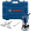 imageBOSCH GKF125CEK 125 HP VariableSpeed Colt Palm Router Kit with Soft Start LED Light ampamp Fixed Base for Precise Woodworking