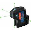 imageBOSCH GPL10050G GreenBeam SelfLeveling Alignment Laser Includes 2 AA Batteries BuiltIn Multipurpose Mount ampamp Hard Carrying Case