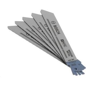 imageBosch RM618 6Inch 18T Metal Cutting reciprocating Saw Blades  5 Pack Blue