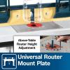 imageBOSCH RA1181 Benchtop Router Table 27 in x 18 in Aluminum Top with 212 in Vacuum Hose PortCabinet Storage