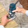 imageBosch PR20EVSPK 56Amp Colt Palm Grip 1Horsepower Fixed and Plunge Base VariableSpeed Router Combo Kit Blue