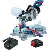 imageBOSCH GCM18V07SN PROFACTOR 18V 714 In SingleBevel Slide Miter Saw  Mobile Cordless Solution 334 In Nested Crown Cutting 814 In Crosscut Capacity Bare Toolw 18V 8 Ah Battery