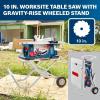 imageBOSCH 4100XC10 10 In Worksite Table Saw with GravityRise Wheeled StandTable Saw