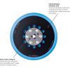 imageBOSCH GET756N Electric Orbital Sander Polisher  75 Amp Corded 6 Inch Disc Size  DualMode Random Orbit ampamp Turbowith MultiHole Sanding Pad Combo