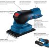 imageBOSCH GSS12V40N 12V Max Brushless Sheet Orbital Finishing Sander with Dust Bag 14 Sheet and 13 Sheet Bare Tool
