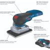 imageBOSCH GSS18V40N 18V Brushless Sheet Orbital Finishing Sander with Dust Bag 14 Sheet and 13 Sheet Bare Tool