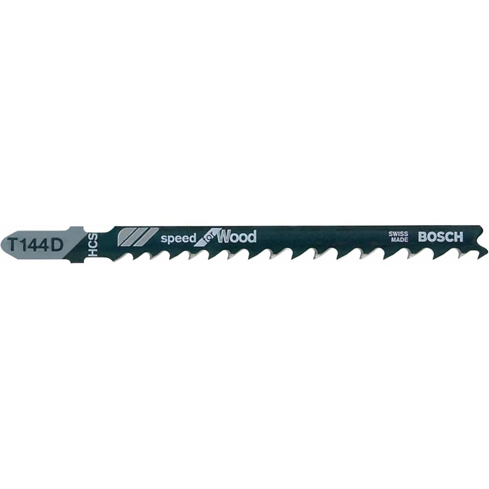 imageBOSCH T144D 5Piece 4 In6 TPI Speed for Wood TShank Jig Saw Blades