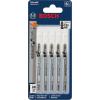 imageBOSCH T101AOF 5Piece 314 In 20 TPI Special for Laminate TShank Jig Saw Blades  Silver