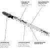 imageBosch T101D 5Piece 4 In 6 TPI Clean for Wood TShank Jig Saw Blades