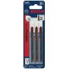 imageBosch T102BF 3Piece 258 In 13 TPI Clean for Plexiglas BiMetal Jig Saw Blades358 13 TPI  3 pcs