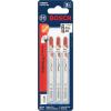 imageBosch T102D3 3Piece 3 In 6 TPI Clean for Polypropylene High Carbon Steel Jig Saw Blades