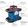 imageBOSCH GRL400080CHVKS REVOLVE 18V Connected SelfLeveling HorizontalVertical Rotary Laser Kit Includes Tripod Grade Rod Receiver Battery Adapter 4 D Batteries Carrying Case ampamp Accessories