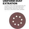 imageBosch SR5R040 5Piece 40 Grit 5 in 8 Hole HookandLoop Sanding Discs