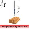 imageBosch 85459M 14 in x 1 in Carbide Tipped 2Flute Straight Bit