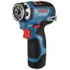 imageBOSCH GSR12V300FCB22 12V Max EC Brushless Flexiclick 5In1 DrillDriver System with 2 2 Ah BatteriesStarterKit