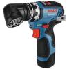 imageBOSCH GSR12V300FCB22 12V Max EC Brushless Flexiclick 5In1 DrillDriver System with 2 2 Ah BatteriesStarterKit