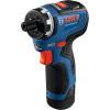 imageBOSCH GSR12V300HXB22 12V Max Brushless 14 In Hex TwoSpeed Screwdriver Kit with 2 20 Ah Batteriesw 2 12V Batteries