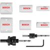 imageBOSCH HSBIM9 9Piece BiMetal Hole Saws Assorted Kit with SpinLOCK Universal Arbor with Included Carrying Case for General Purpose Applications in Wood Aluminum Metal Plastic Materials