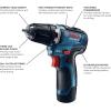 imageBosch GSR12V300N 12V Max EC Brushless 38 In DrillDriver Bare Toolw 2 12V Batteries