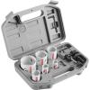 imageBOSCH HSBIM9 9Piece BiMetal Hole Saws Assorted Kit with SpinLOCK Universal Arbor with Included Carrying Case for General Purpose Applications in Wood Aluminum Metal Plastic Materials