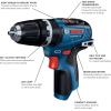 imageBosch GSB12V300B22 12V Max Brushless 38 In Hammer DrillDriver Kit with 2 20 Ah BatteriesTool Only