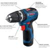 imageBosch GSB12V300B22 12V Max Brushless 38 In Hammer DrillDriver Kit with 2 20 Ah Batteriesw 2 12V Batteries