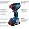 imageBOSCH GDX18V1860CN 18V ConnectedReady TwoInOne 14 In and 12 In BitSocket Impact DriverWrench Bare Toolw 18V 4 Ah  2 Ah Batteries