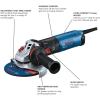 imageBOSCH GWS1460 6 In Angle Grinder with Slide Switch  Compact Powerful and Ergonomic for Grinding and Cutting Applications