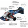 imageBOSCH GWS18V13PN PROFACTOR 18V 5  6 In Angle Grinder with Paddle Switch Bare ToolTool Only w Bluetooth Connectivity