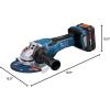 imageBOSCH GWS18V13PN PROFACTOR 18V 5  6 In Angle Grinder with Paddle Switch Bare Toolw 18V 8 Ah Battery