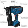 imageBOSCH GNH18V15MAB12 18V Brushless 15Gauge Angled Finish Nailer  Cordless Power OneHanded Activation ToolFree Jam Clearing with 2 Ah Power Battery and ChargerBare Tool