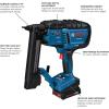 imageGTH18V18MB12 18V Brushless 18Gauge Narrow Crown Stapler Kit with 1 2 Ah Standard Power BatteryTool  Battery  Charger
