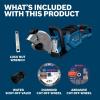 imageBOSCH GCS18V230N212 18V Brushless Cordless 9Inch Cutoff Saw for Concrete ampamp Metal Cutting  Lightweight Ergonomic Design 6Position Cutting Guard Kit with 2 CORE18V 12 Ah BatteriesBare Tool