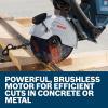 imageBOSCH GCS18V230N212 18V Brushless Cordless 9Inch Cutoff Saw for Concrete ampamp Metal Cutting  Lightweight Ergonomic Design 6Position Cutting Guard Kit with 2 CORE18V 12 Ah BatteriesBare Tool