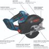 imageBOSCH GKM18V20N 18V 538 Inch MetalCutting Circular Saw LED Light Hanging Hook Bare Tool