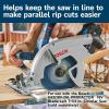 imageBOSCH GKSLPG Rip Fence Attachment for Bosch GKS18V26L Circular Saw  Precision Guide for Easy Accurate Rip Cuts  Quick Installation Durable Steel Design for LongLasting Performance