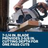 imageBOSCH GKW18V26N PROFACTOR 18V 714quot Rear Handle Circular Saw  BITURBO Brushless Technology 5000 RPM Lightweight Ergonomic Design Left Blade Orientation Electronic Brake Dust Port Bare Tool