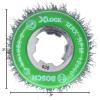 imageBOSCH WBX328 3 In XLOCK Arbor Carbon Steel Knotted Wire Single Row Cup Brush For Applications in Removing Weld Scale Burrs and Corrosion Preparing Painting SurfacesStainless Steel Wire Cup Brush