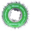 imageBOSCH WBX328 3 In XLOCK Arbor Carbon Steel Knotted Wire Single Row Cup Brush For Applications in Removing Weld Scale Burrs and Corrosion Preparing Painting SurfacesStainless Steel Wire Cup Brush